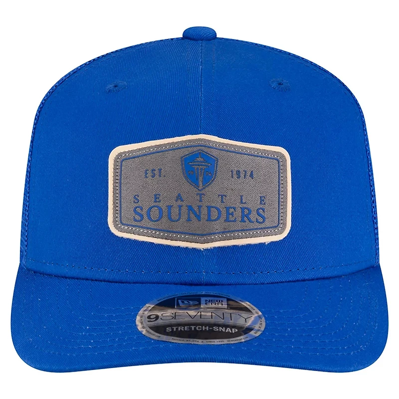 New Era Seattle Sounders FC Labeled 9SEVENTY Trucker Stretch-Snap Adjustable Hat