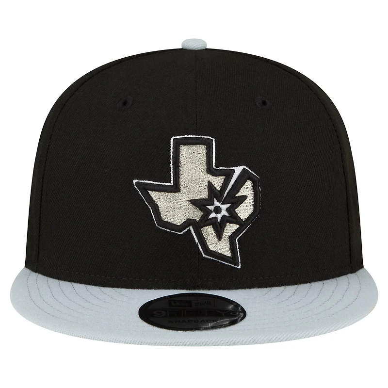New Era Silver San Antonio Spurs 2-Tone 9FIFTY Snapback Hat