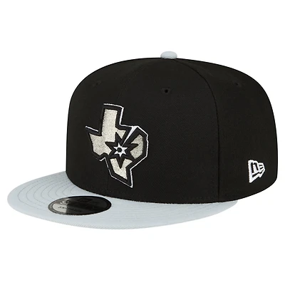 New Era Silver San Antonio Spurs 2-Tone 9FIFTY Snapback Hat