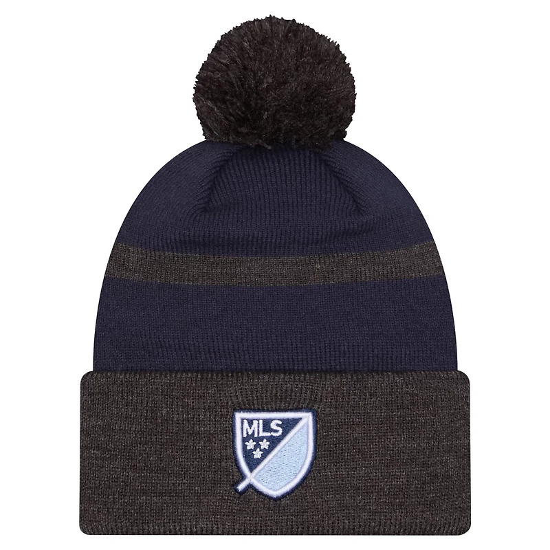 New Era Sporting Kansas City 2025 Kickoff Cuffed Knit Hat with Pom