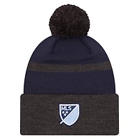New Era Sporting Kansas City 2025 Kickoff Cuffed Knit Hat with Pom
