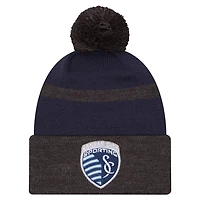 New Era Sporting Kansas City 2025 Kickoff Cuffed Knit Hat with Pom