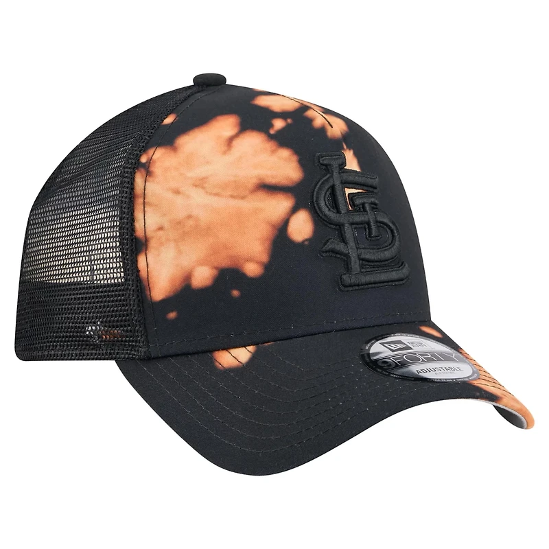 New Era St Louis Cardinals Bleached A-Frame 9FORTY Adjustable Hat