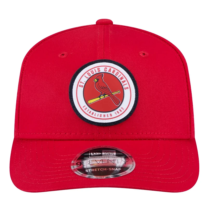 New Era St Louis Cardinals Circle Patch 9SEVENTY Stretch-Snap Hat