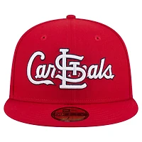 New Era St Louis Cardinals Overlap 59FIFTY Fitted Hat