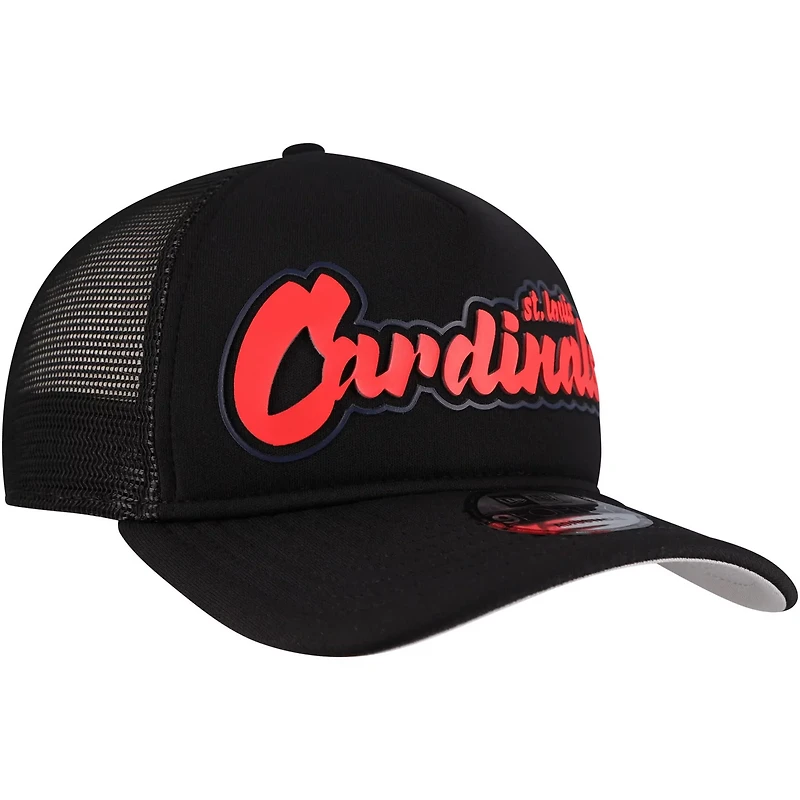 New Era St Louis Cardinals Retro Bold A-Frame Trucker 9FORTY Adjustable Hat