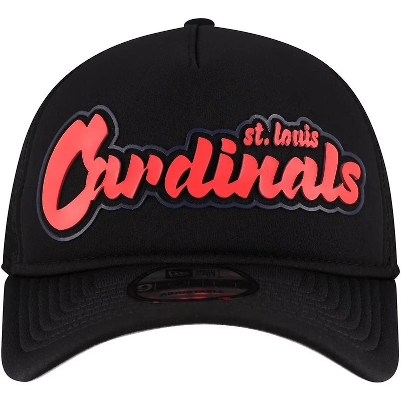 New Era St Louis Cardinals Retro Bold A-Frame Trucker 9FORTY Adjustable Hat
