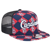 New Era St Louis Cardinals Seeing Diamonds A-Frame Trucker 9FIFTY Snapback Hat