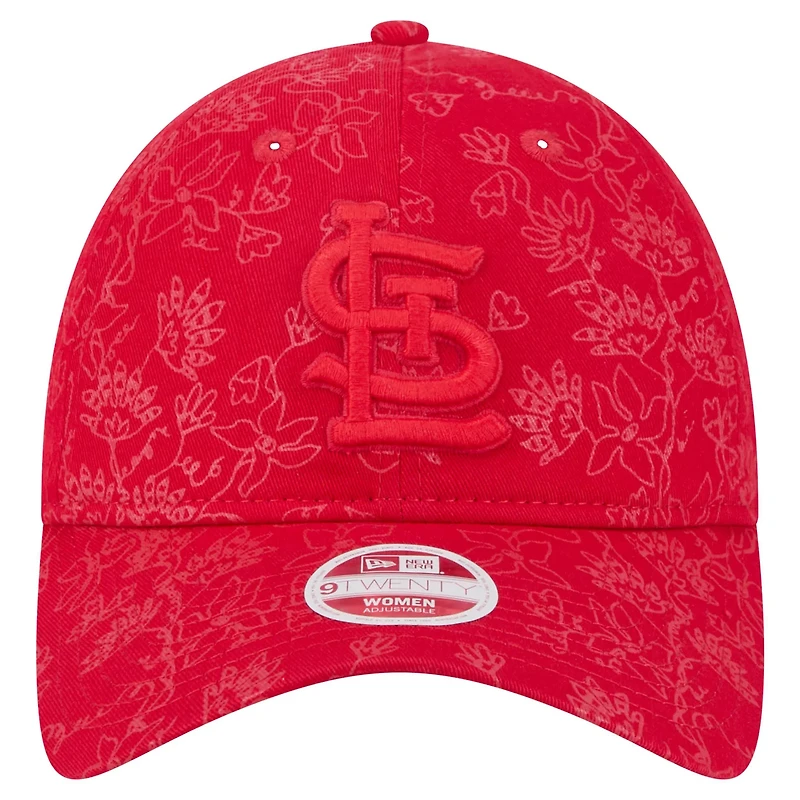 New Era St Louis Cardinals Tonal Floral 9TWENTY Adjustable Hat