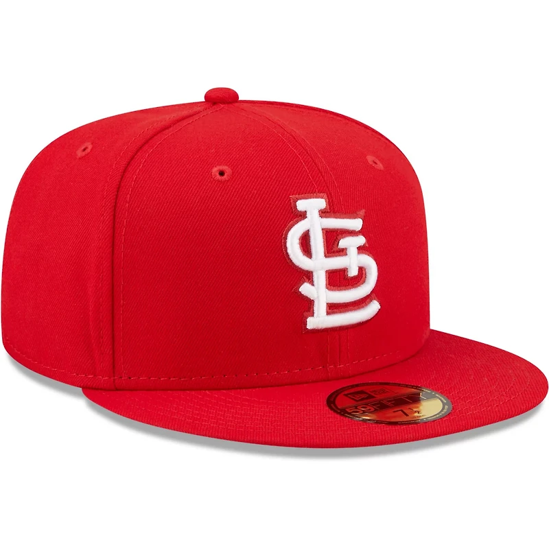 New Era St Louis Cardinals White Logo 59FIFTY Fitted Hat