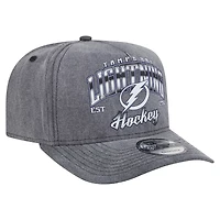 New Era Tampa Bay Lightning Throwback Washed A-Frame Pre-Curved 9FIFTY Snapback Hat