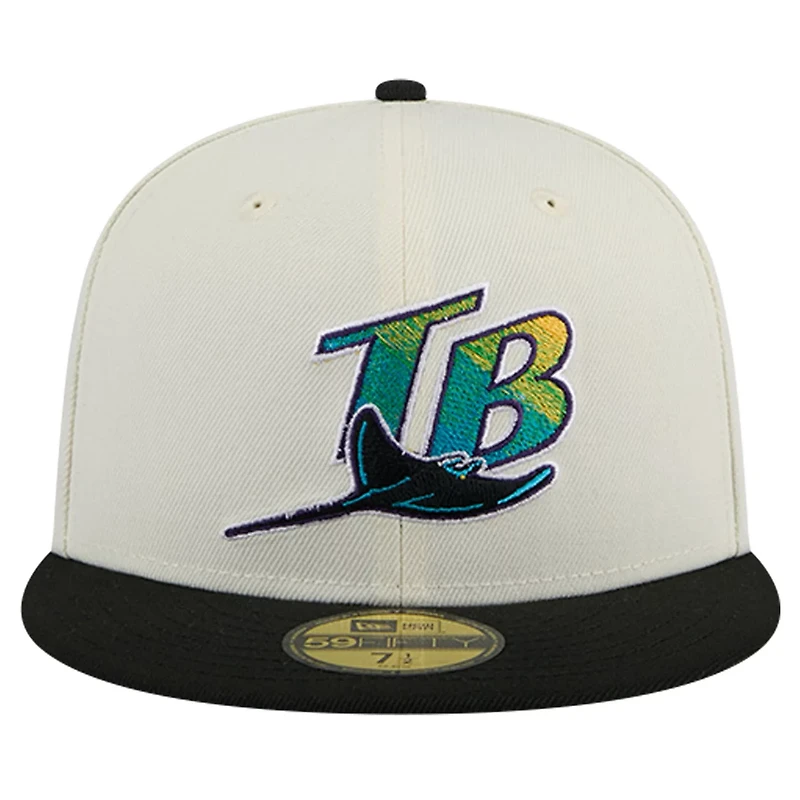 New Era Tampa Bay Rays Cooperstown Collection Chrome 59FIFTY Fitted Hat