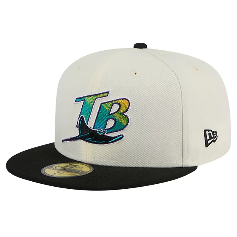 New Era Tampa Bay Rays Cooperstown Collection Chrome 59FIFTY Fitted Hat