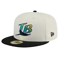 New Era Tampa Bay Rays Cooperstown Collection Chrome 59FIFTY Fitted Hat