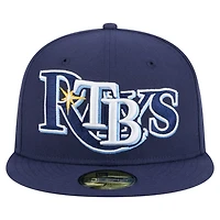 New Era Tampa Bay Rays Overlap 59FIFTY Fitted Hat