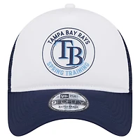 New Era Tampa Bay Rays Spring Training Circle Foam A-Frame 9FORTY Trucker Adjustable Hat