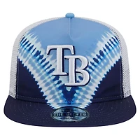 New Era Tampa Bay Rays Tie-Dye Golfer Trucker Adjustable Hat