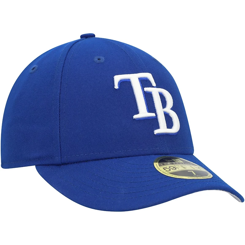 New Era Tampa Bay Rays White Logo Low Profile 59FIFTY Fitted Hat