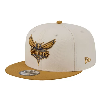 New Era Tan Charlotte Hornets Two-Tone Color Pack 9FIFTY Snapback Hat