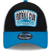 New Era Teal Charlotte FC Patch 9FORTY Trucker Snapback Hat