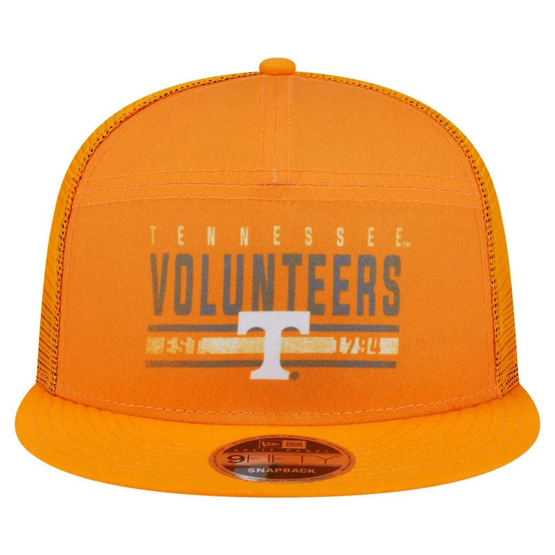 New Era Tennessee Tennessee Volunteers Split Panel 9FIFTY Snapback Trucker Hat