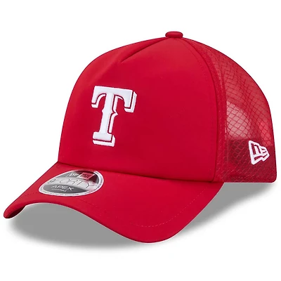 New Era Texas Rangers 2026 Batting Practice Apex 9FORTY Adjustable Trucker Hat