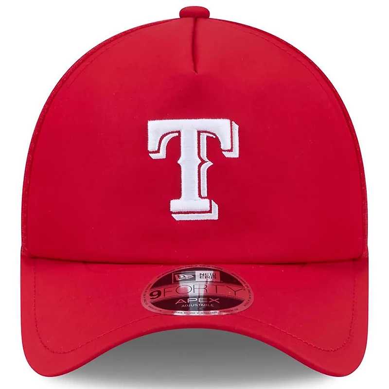 New Era Texas Rangers 2026 Batting Practice Apex 9FORTY Adjustable Trucker Hat