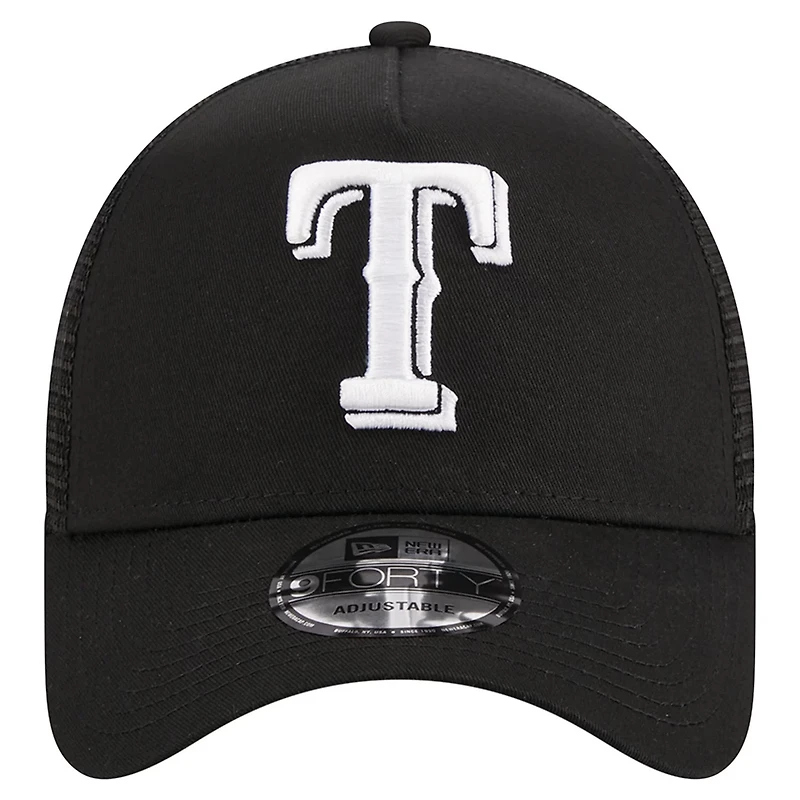New Era Texas Rangers A-Frame 9FORTY Trucker Adjustable Hat