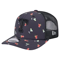 New Era Texas Rangers Adventure Drinks Pattern 9SEVENTY Stretch-Snap Hat