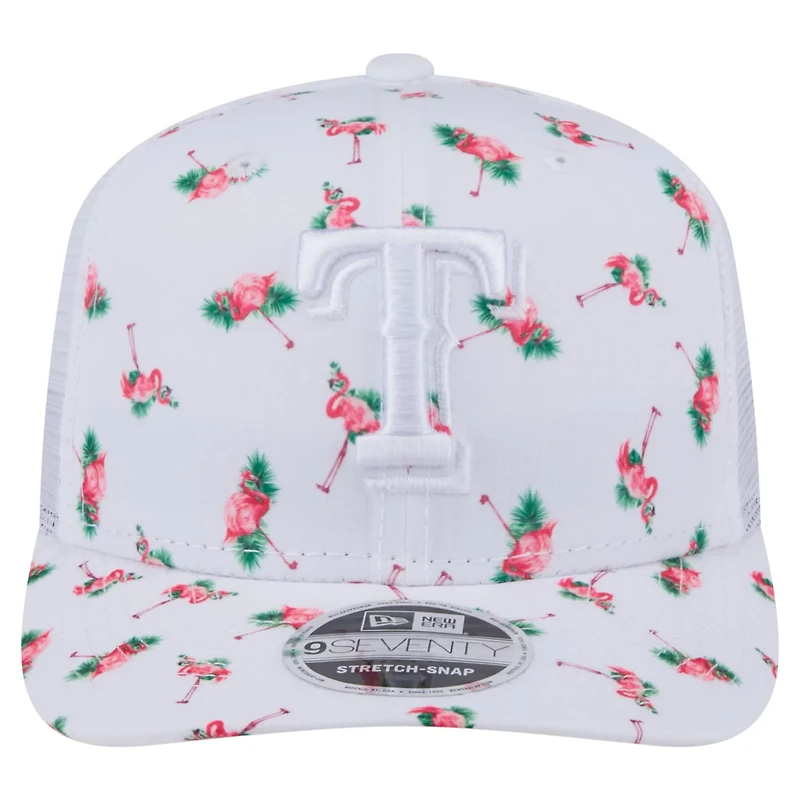 New Era Texas Rangers Flamingo Mesh Back 9SEVENTY Stretch-Snap Hat