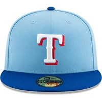 New Era Texas Rangers Light /Royal On-Field Authentic Collection 59FIFTY Fitted Hat