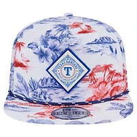 New Era Texas Rangers Printed Island Golfer Snapback Hat