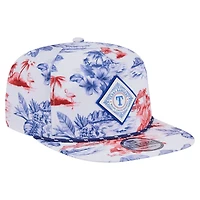 New Era Texas Rangers Printed Island Golfer Snapback Hat