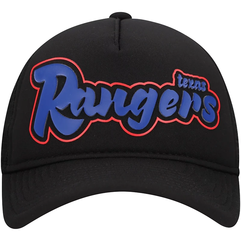 New Era Texas Rangers Retro Bold A-Frame Trucker 9FORTY Adjustable Hat