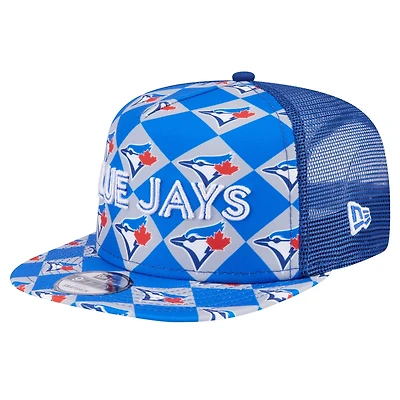 New Era Toronto Blue Jays Seeing Diamonds A-Frame Trucker 9FIFTY Snapback Hat