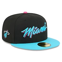 New Era Turquoise Miami Heat 2025 26 City Edition 59FIFTY Fitted Hat