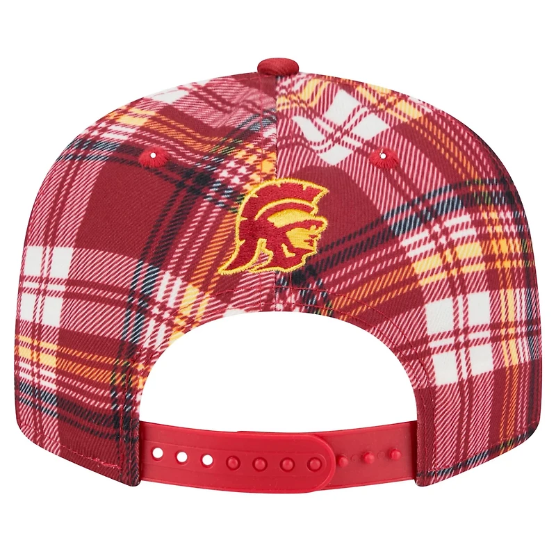 New Era USC Trojans Plaid 9FIFTY Snapback Hat