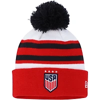 New Era USWNT Team Cuffed Knit Hat with Pom