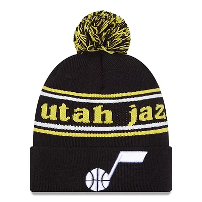 New Era Utah Jazz Marquee Cuffed Knit Hat with Pom