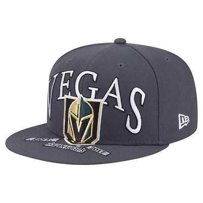 New Era Vegas Golden Knights Oversized Vintage Arch 59Fifty Fitted Hat