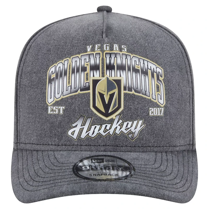 New Era Vegas Golden Knights Throwback Washed A-Frame Pre-Curved 9FIFTY Snapback Hat