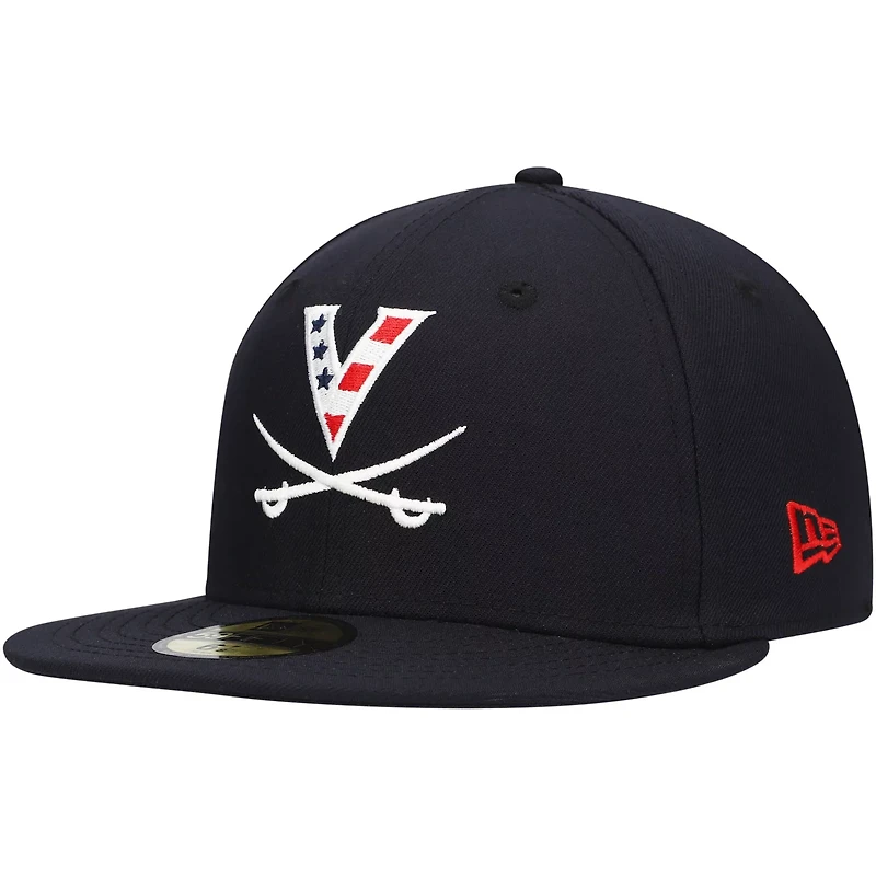 New Era Virginia Cavaliers Red White  Hoo 59FIFTY Fitted Hat
