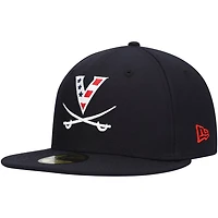 New Era Virginia Cavaliers Red White  Hoo 59FIFTY Fitted Hat