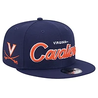 New Era Virginia Cavaliers Team Script 9FIFTY Snapback Hat