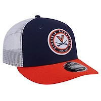 New Era Virginia Cavaliers Throwback Circle Patch 9FIFTY Trucker Snapback Hat