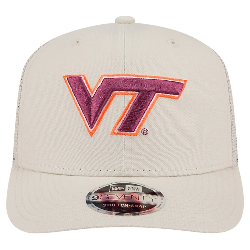 New Era Virginia Tech Hokies Canvas 9SEVENTY Stretch-Snap Adjustable Hat