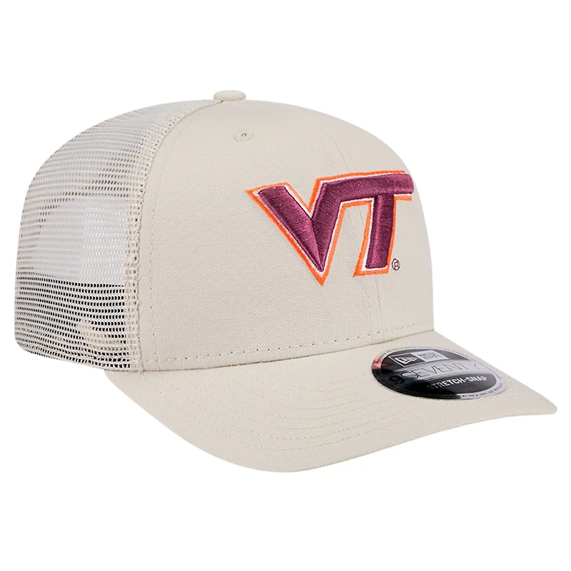New Era Virginia Tech Hokies Canvas 9SEVENTY Stretch-Snap Adjustable Hat