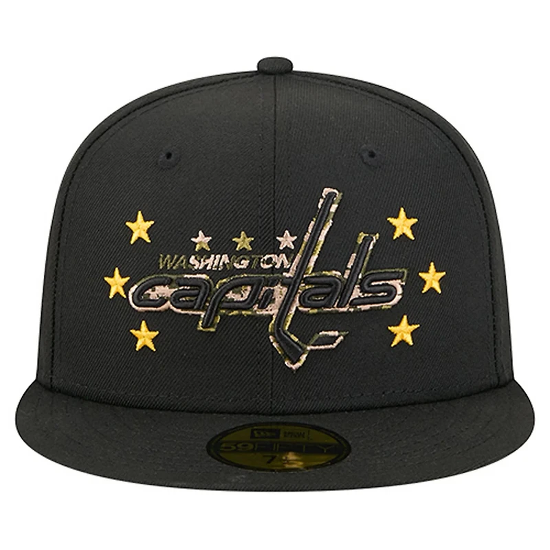 New Era Washington Capitals Military Appreciation Digital Camo Stars 59FIFTY Fitted Hat