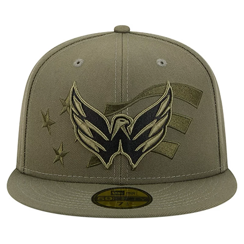 New Era Washington Capitals Military Appreciation Flag 59FIFTY Fitted Hat