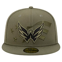 New Era Washington Capitals Military Appreciation Flag 59FIFTY Fitted Hat